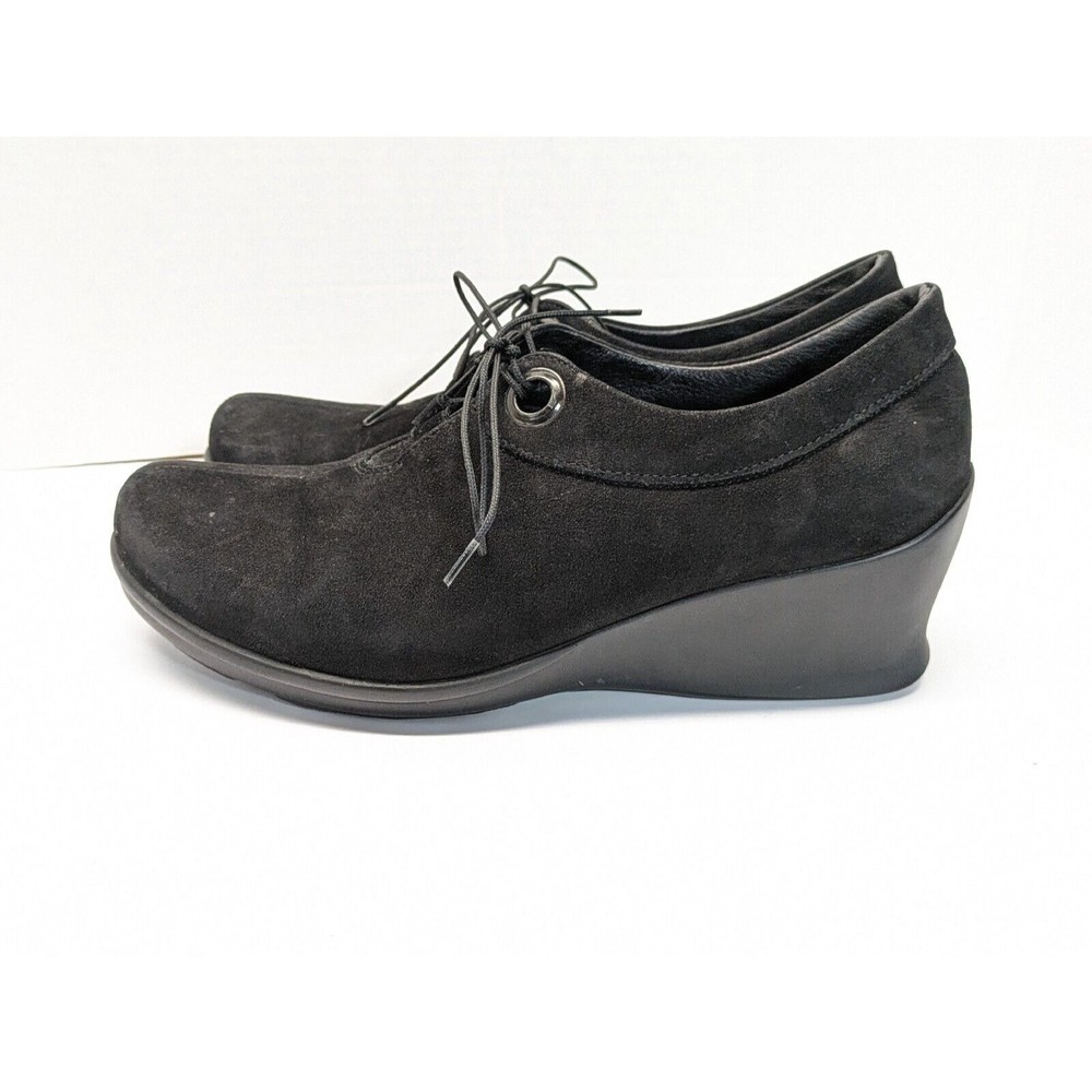 Wolky Hope Pombai Women's US 9-9.75 Suede Wedge Ankle Booties Shoes